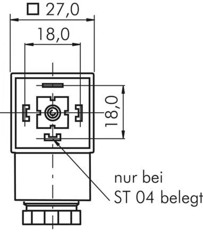 Normstecker für Magnetspulen von Magnetventilen